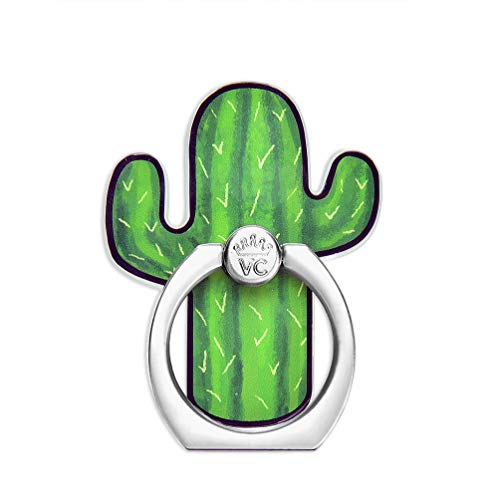 VELVET CAVIAR Cell Phone Ring Holder - Finger Ring & Stand - Improves Phone Grip Compatible with iPhone, Galaxy, Most Smartphones (Cactus) - color: Cactus