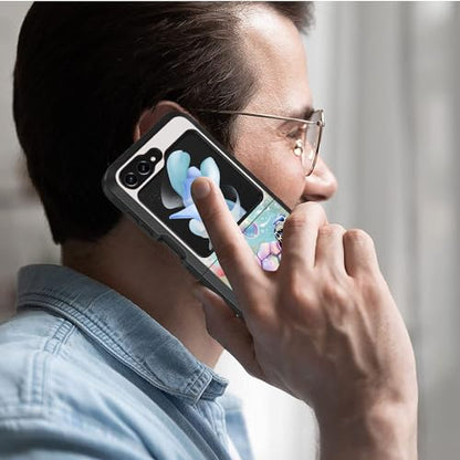 for Samsung Galaxy Z Flip 5 Case, Heavy Duty Dual Layer Hybrid Military Grade Shockproof Drop Folding Protective Cover for Samsung Galaxy Z Flip 5 5G 2023, Sea Turtle - color: Sea Turtle