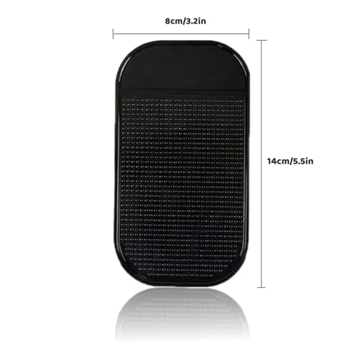 Car Dashboard Anti-Slip Mat, 5-Pack Non-Slide Pads for Car Extra Thick Sticky Dash Pad for Radar Detector, Cell Phone, and Car Dash Accessories