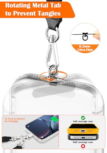 takyu Phone Strap Crossbody with Detachable RFID Wallet Black - color: Black