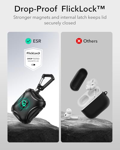 ESR for AirPods Pro 3 Case (2025), Compatible with MagSafe, Black - color: Black, size: AirPods Pro 3 Case
