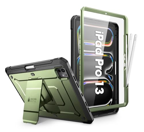 SUPCASE for iPad Pro 13 inch Case M5/M4 2025/2024 with Pencil Holder Green - color: Guldan, size: iPad Pro 13"