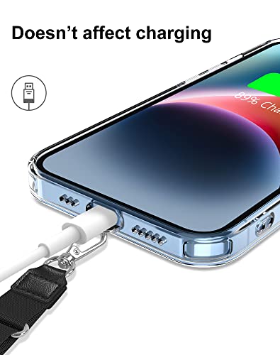 SHANSHUI 2 Pack Phone Lanyard, 4X Durable Pads Universal Nylon Cell Phone Neck & Crossbody Adjustable Cell Phone Lanyard Tether Fit All Smartphones - color: Blackgrey X2, size: 23inch