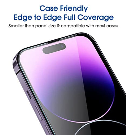 amFilm OneTouch for iPhone 14 Pro Screen Protector 6.1'' Tempered Glass - size: 14 Pro-6.1"