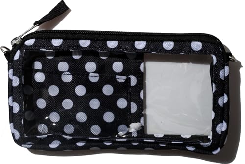 DQL Lightweight Women's Crossbody Phone Pouch with Touchscreen-Friendly Design, Interior Card Slot, Adjustable Strap, Small Crossbody Phone case Holder – Compact & Stylish Phone Wallet (Polkadot) - color: Polkadot