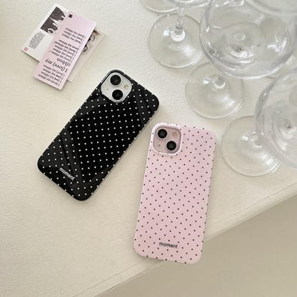 inewateri Compatible with iPhone 11 Pro Max Case with Cute Fashion Polka Dot Aesthetics Design Simple Cases for Soft TPU Slim Protection Cover-Black - color: Black, size: iPhone 11 Pro Max