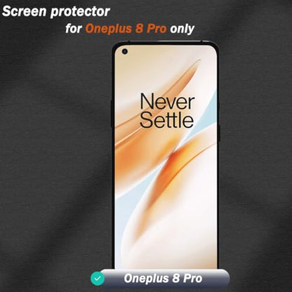 3 Pack for OnePlus 8 Pro Screen Protector Flexible TPU Film Not Tempered Glass with Easy Installation Tool, Anti Scratch HD Clear Screen Protector for OnePlus 8 Pro