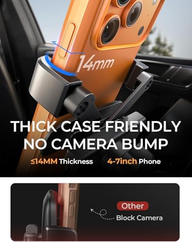 AINOPE Car Vent Phone Mount, Gravity Phone Holder Car, 2 Pack - color: Black for 2 Pack