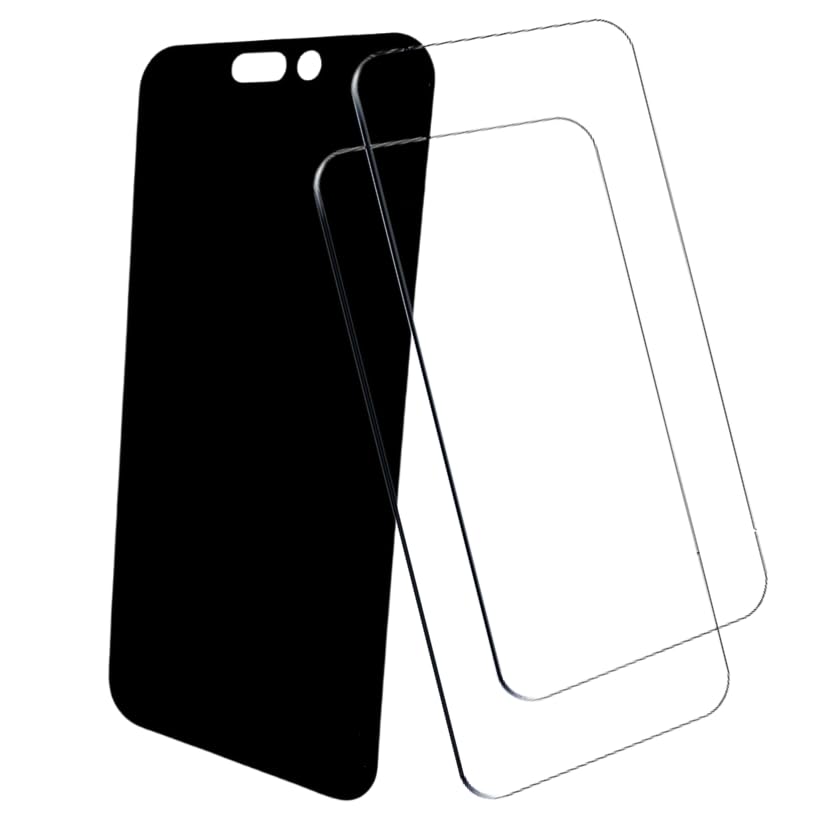 3 Pack, (2 Clear 1 Anti Privacy) MULTI PACK Designed for iPhone 15 Pro (6.1") Screen Protector Tempered Glass, Case Friendly, Anti Scratch, (9H) Ultra Resistant (15) - size: 15