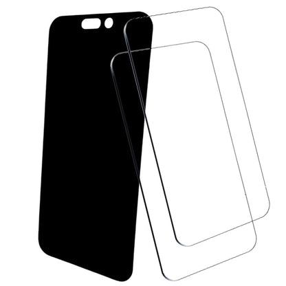 3 Pack, (2 Clear 1 Anti Privacy) MULTI PACK Designed for iPhone 15 Pro (6.1") Screen Protector Tempered Glass, Case Friendly, Anti Scratch, (9H) Ultra Resistant (15) - size: 15
