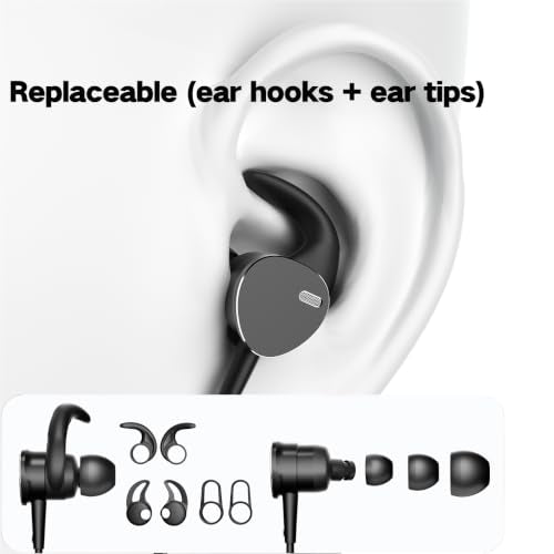 Type C Wired Headphones Deep Bass Earbuds with Noise Cancelling,Magnetic