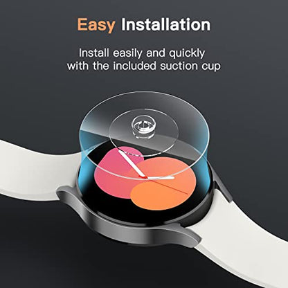 JETech Screen Protector for Samsung Galaxy Watch FE/5/4 40mm, 3-Pack | Tempered Glass Protection, HD Clear, Anti-Scratch Design - size: Galaxy Watch FE/5/4 40mm