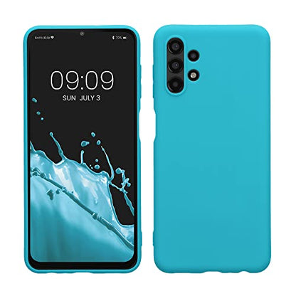 kwmobile Case Compatible with Samsung Galaxy A13 4G Case - Soft Slim Protective TPU Silicone Cover - Cool Glacier - color: Cool Glacier, size: Galaxy A13 4G