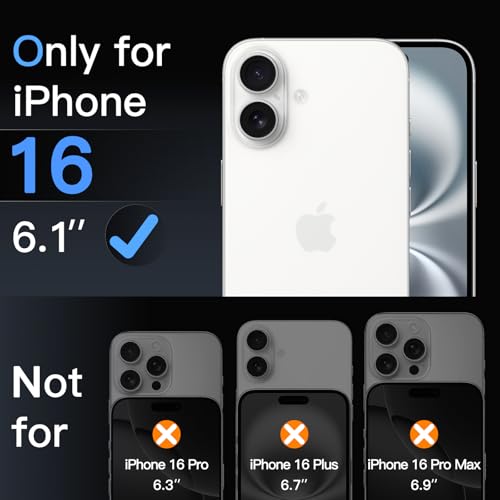 JETech Screen Protector for iPhone 16, 3-Pack - size: iPhone 16