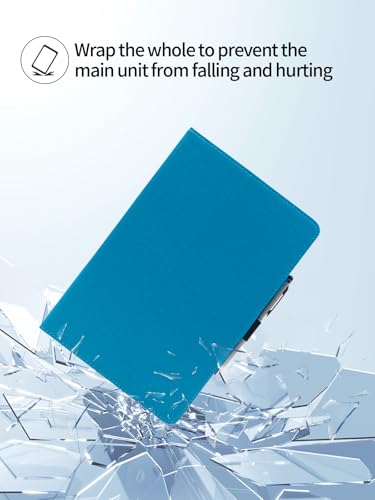 Case for WXUNJA X-C5/TUOHAITIME K10/COLORROOM C5/JIKOCXN C5/aiprotablet C5 Tablet 11 inch,UYRUREL Leather Slim Folding Stand Cover with Hand Strap Magnet for Men Women Full Protection,SkyBlue.