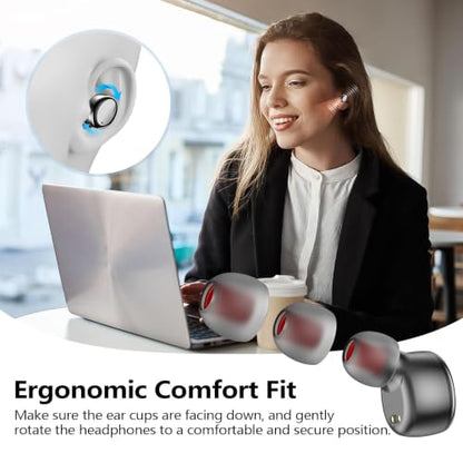 kurdene Wireless Earbuds Bluetooth 5.3 Light Weight in Ear Headphones - color: Glossy Black