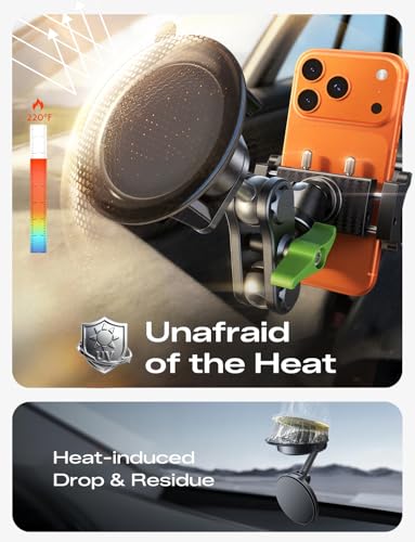 MAGIC JOHN Durable Metal Phone Holders for Your Car, Windshield Car Mount - style: Extended