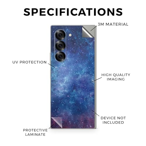 Phone Skin Compatible with Samsung Galaxy Z Fold 6 - Nebula - Premium 3M Vinyl Protective Wrap Decal Cover - Easy to Apply | Crafted in The USA by MightySkins - color: Nebula, style: Matte Finish