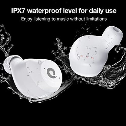 X9 Wireless Earbuds Bluetooth 5.3 Headphones Waterproof Stereo Earphones in Ear Touch Control with Microphone Headset with Deep Bass for Sport, Gaming and Running(White)