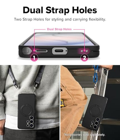 Ringke for Samsung Galaxy S26 Ultra Case [Alles Black] | Compatible with MagSafe, 360° Rotating Kickstand, Enhanced Camera Lens Protection, Powerful Magnet - color: Black, size: Galaxy S26 Ultra
