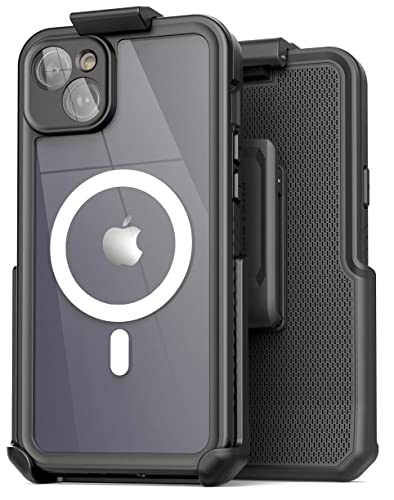 Encased Waterproof Case for iPhone 14 with Belt Clip Holster (Compatible with MagSafe) - size: iPhone 14