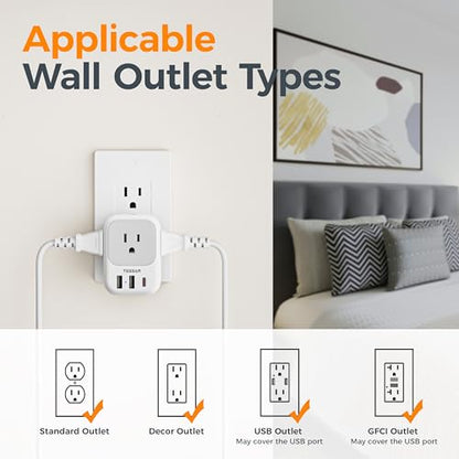 TESSAN USB C Charger Block 20W PD, Fast Charging Adapter Wall Plug - color: Grey, size: 1 USB-C (20W PD)