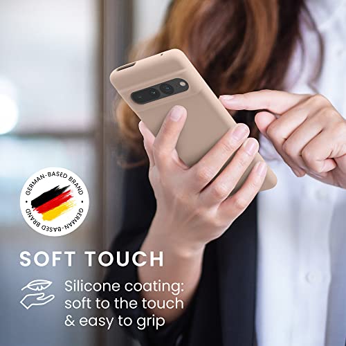 kwmobile Case Compatible with Google Pixel 7 Pro Case - TPU Silicone Phone Cover with Soft Finish - Coconut Swirl - color: Coconut Swirl, size: Pixel 7 Pro