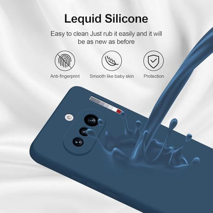 GiiYoon Silicone Case for Nothing Phone 4a, Blue - color: Blue, size: Nothing Phone 4a