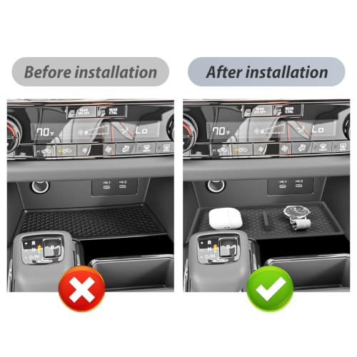 SKTU for 2026 Nissan Pathfinder Wireless Charging Mat 2026+ Pathfinder SV Wireless Charging Pad Nissan Pathfinder 2026 Accessories Rubber Non-Slip Console Mat (Only for Pathfinder SV) - color: 2026+ Pathfinder SV Wireless Charging Mat