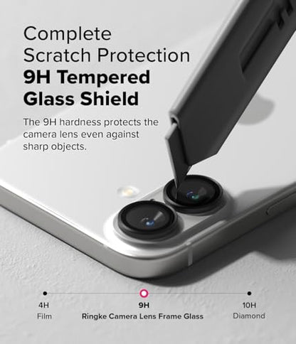 Ringke for iPhone 16/16 Plus Camera Lens Protector [2 Pack] - size: iPhone 16 / iPhone 16 Plus