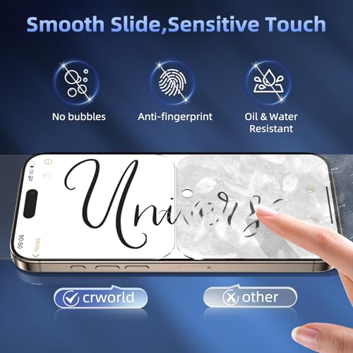 WHPXJY for iPhone 17/ iPhone 16 Pro 6.9 inch with 4 Pack Privacy Tempered Glass Screen Protector – Anti-Spy, Anti-Scratch, Easy Installation, Shock Proof& Face ID Compatible - size: iPhone 16 Pro -6.3Inch