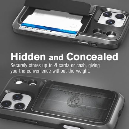 VENA vCommuteX for iPhone 17 Pro Max Wallet Case, Black - color: MagSafe Compatible - Black, size: iPhone 17 Pro Max