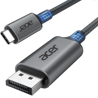 Acer USB C to DisplayPort Cable 6.6 FT (4K@60HZ 2K@165Hz) for Laptop - size: 6.6FT