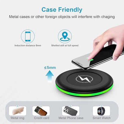 15W Fast Wireless Charger Pad for Google Pixel 10a/10/10 Pro XL/Fold/9a/Pro