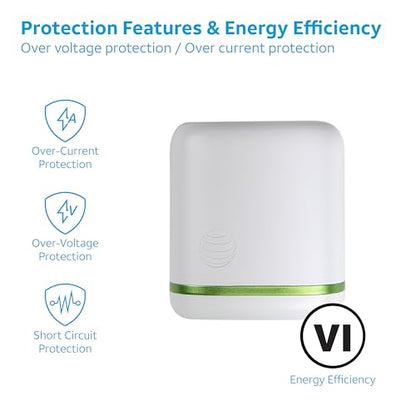 AT&T 30W USB C Wall Charger PD Fast Charging Foldable Travel Adapter White - color: 30W White
