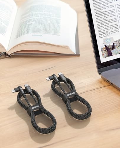 90 Degree USB C to Lightning Cable [MFi Certified] iPhone Charger 3FT 2Pack - color: Black, size: 3FT, style: USB-C to Lightning
