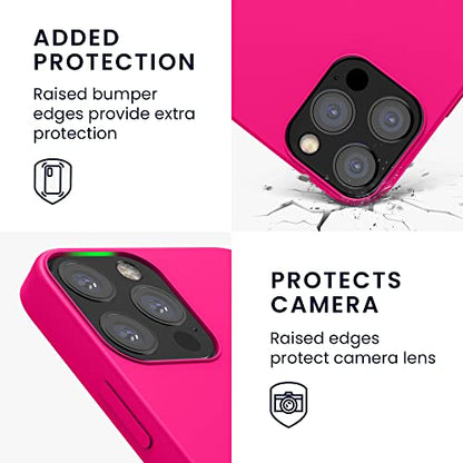 kwmobile Case Compatible with Apple iPhone 12 / iPhone 12 Pro Case - TPU Silicone Phone Cover with Soft Finish - Neon Pink - color: neon pink, size: iPhone 12 / iPhone 12 Pro