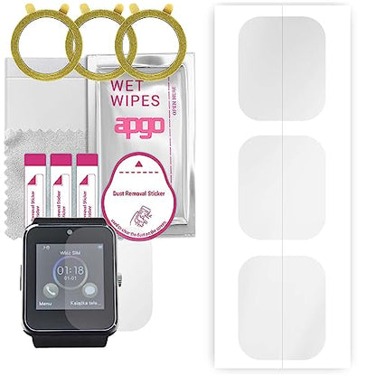apgo 3x Hydrogel Ultra-Clear Screen Protector for Manta MA429, Hydrogel Film, Flexible, Soft TPU with positioning layer easy installation