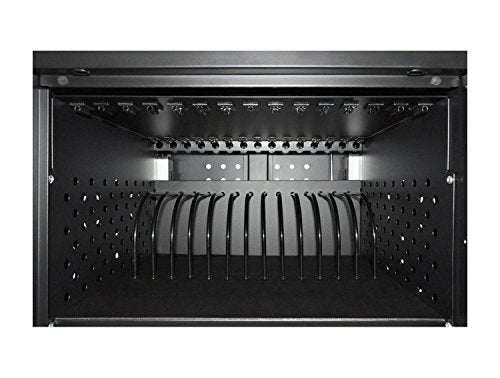 LUXOR LLTM30-B-UPS 30 Tablet/Chromebook Charging Station, Black