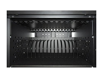 LUXOR LLTM30-B-UPS 30 Tablet/Chromebook Charging Station, Black
