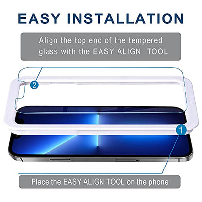 Arae Screen Protector Compatible with iPhone 13 Pro Max / 14 Plus, HD Tempered Glass Anti Scratch Work with Most Case, 6.7 inch, 3 Pack - size: iPhone 13 Pro Max/14 Plus 6.7 inch