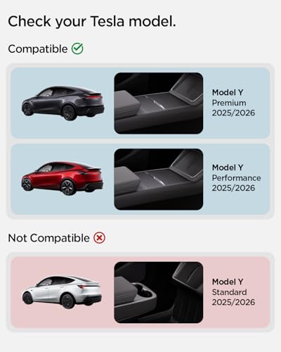 Spigen Wireless Charging Pad Cover for Tesla Model Y Juniper/YL - Black - color: Black