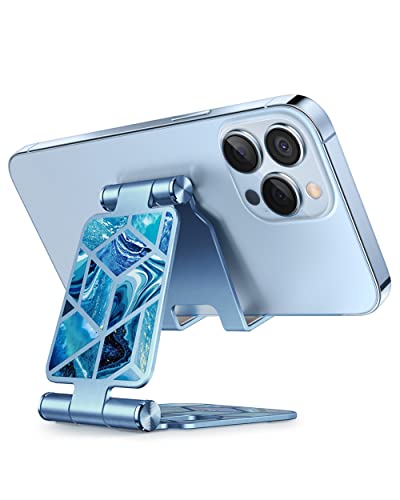 i-Blason Cell Phone Stand for Desk, Phone Holder fits All Phones, Ocean - color: Blue