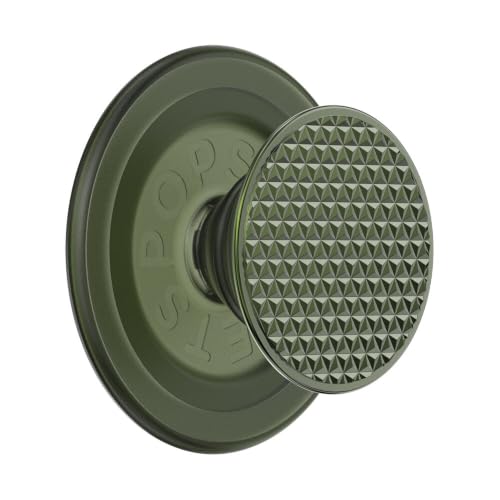 PopSockets Phone Grip for MagSafe, Magnetic Holder- Knurl Olive - color: Knurl Olive, style: MagSafe