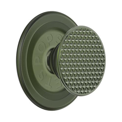 PopSockets Phone Grip for MagSafe, Magnetic Holder- Knurl Olive - color: Knurl Olive, style: MagSafe