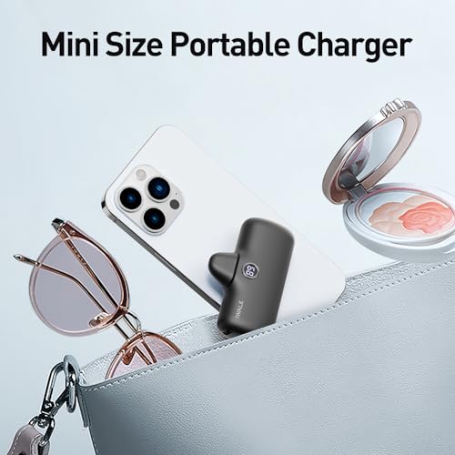 iWALK USB-C Portable Charger for iPhone 17/16/15, Mini 20W 4,800mAh Wireless Power Bank Fast Charging Travel Battery Pack Compatible with iPhone 17/16/15 Plus/17 Pro/17 Pro Max, Andriod Phone Samsung - color: Black