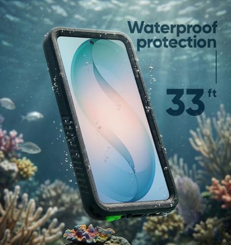 MOTIVE Waterproof Case with Belt Clip Samsung Galaxy s26, Magnetic | 6.3" | Built-in screen protector, Full protection, compatible with MagSafe, 360° holster - size: s26