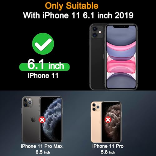 Milomdoi Screen Protector for iPhone 11,Tempered Glass | 4+4 Pack, 9H+ Hardness, Camera Lens Protector, Military Grade Shatterproof, Easy Installation, No Bubbles, Case Friendly - size: iPhone 11-6.1 Inch