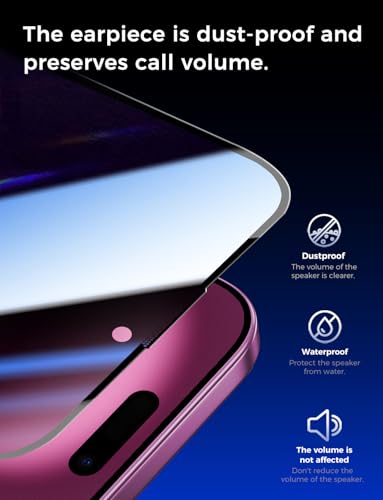 MAGIC JOHN 2 Pack for iPhone 16 Plus 6.7 inch Privacy Screen Protector - size: iPhone 16 Plus-6.7 inch