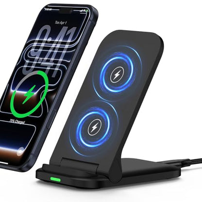Samsung Wireless Fast Charging Station Foldable Desk Phone Charger Stand